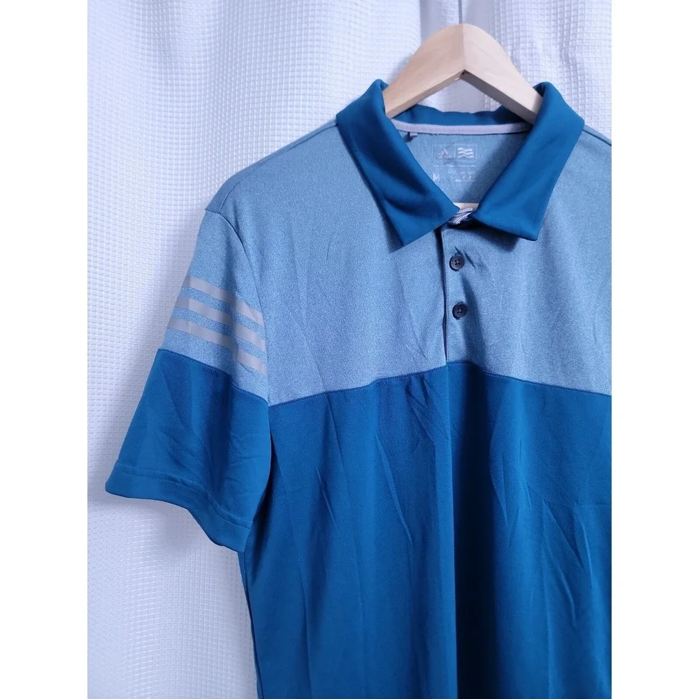 2-- Adidas SS Golf Polo Shirts Mens size MEDIUM